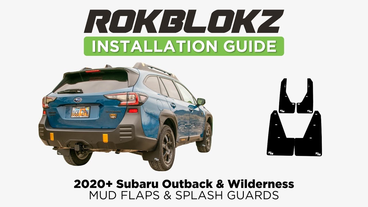 Как установить брызговики RokBlokz на Subaru Outback 2020+ и Outback 2021+ WILDERNESS