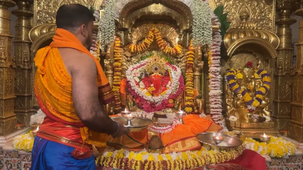 श्री सिद्धिविनायक LIVE आरती दर्शन | Siddhivinayak Ganpati Dadar Aarti🙏🏻 २२/०२/२०२६🛕