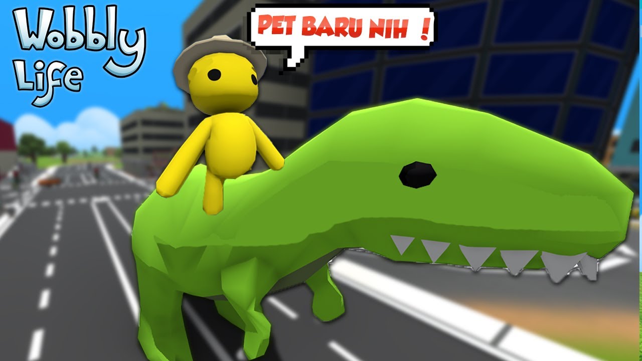 AKU BERHASIL MENJINAKAN PET T-REX DI WOBBLY LIFE !!!