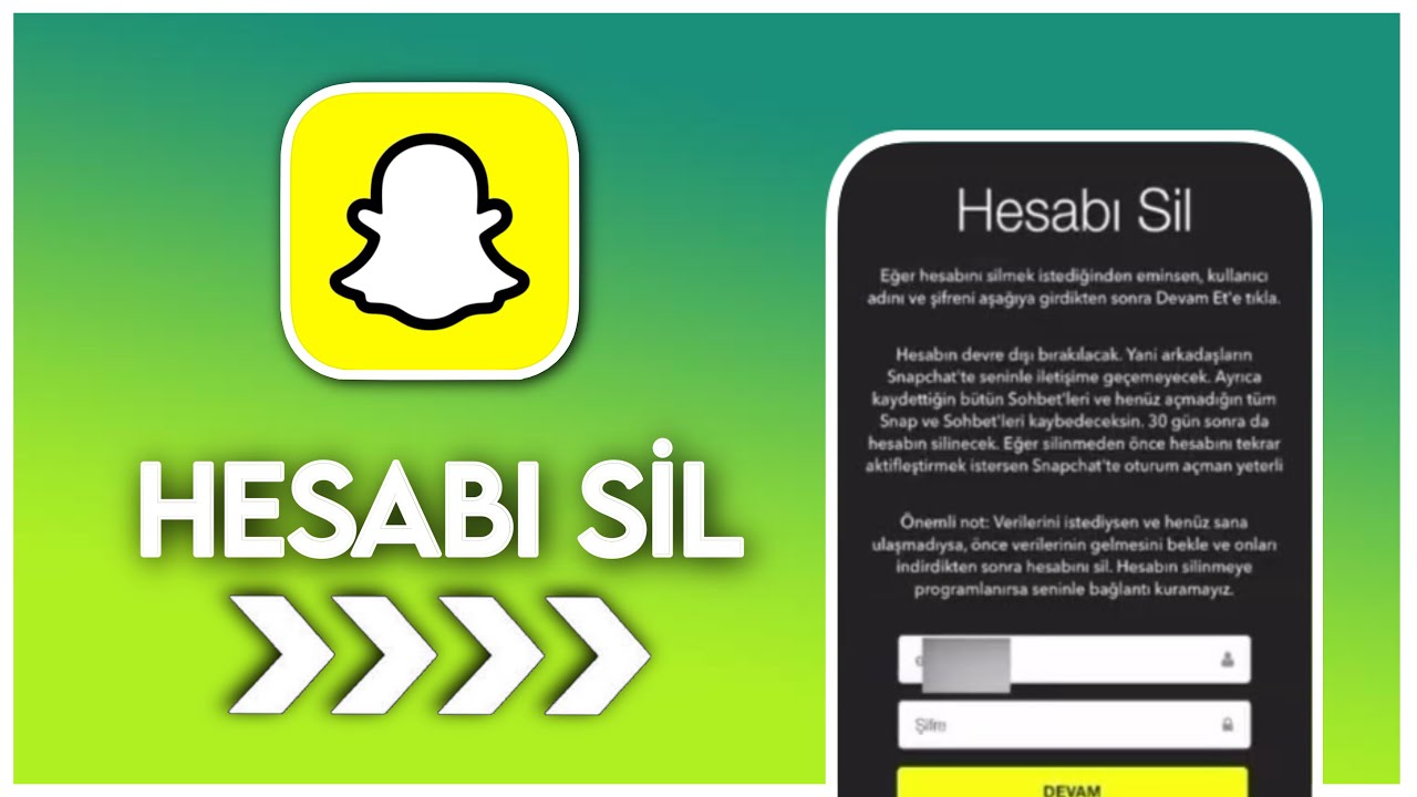 Snapchat Hesabı Nasıl Silinir - Snapchat Hesap Kapatma