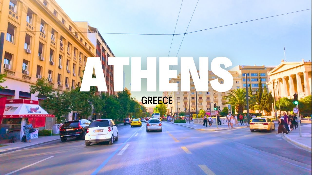 Athens, Greece 🇬🇷 Scenic Drive, Driving Tour 4K HDR  | Capital of Greece Athens, Greece