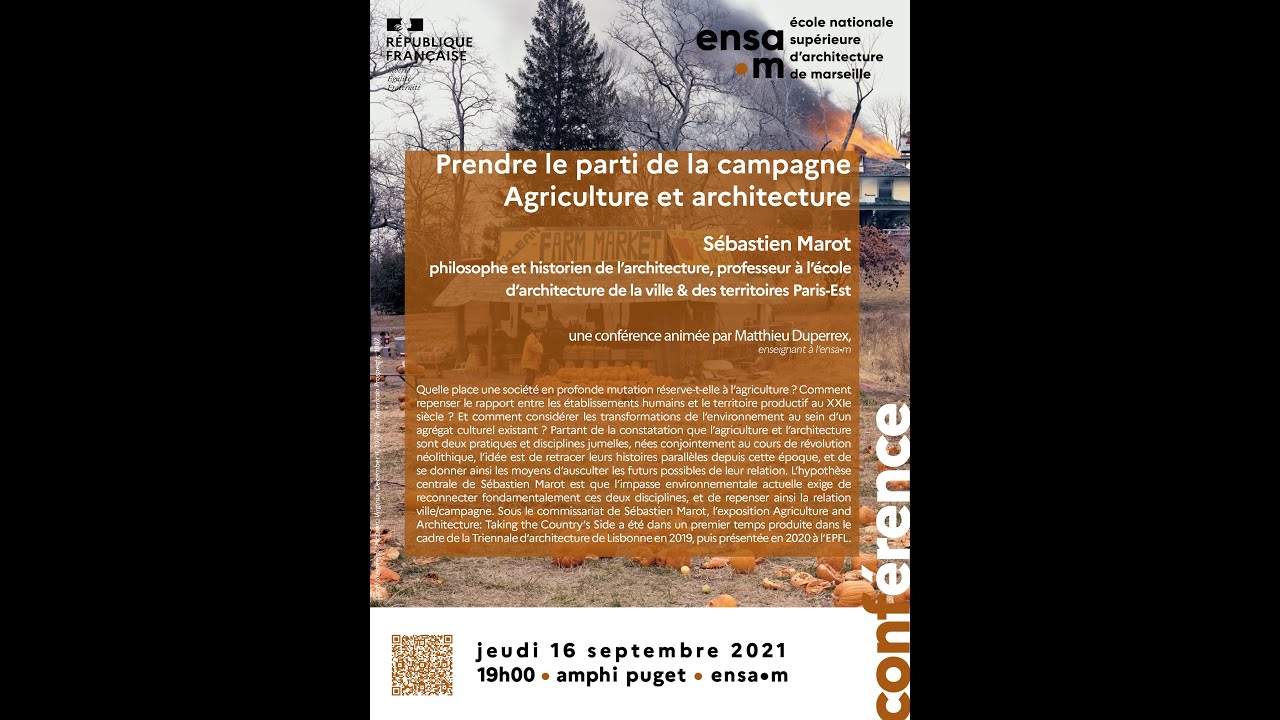 Conférence de Sébastien Marot : 