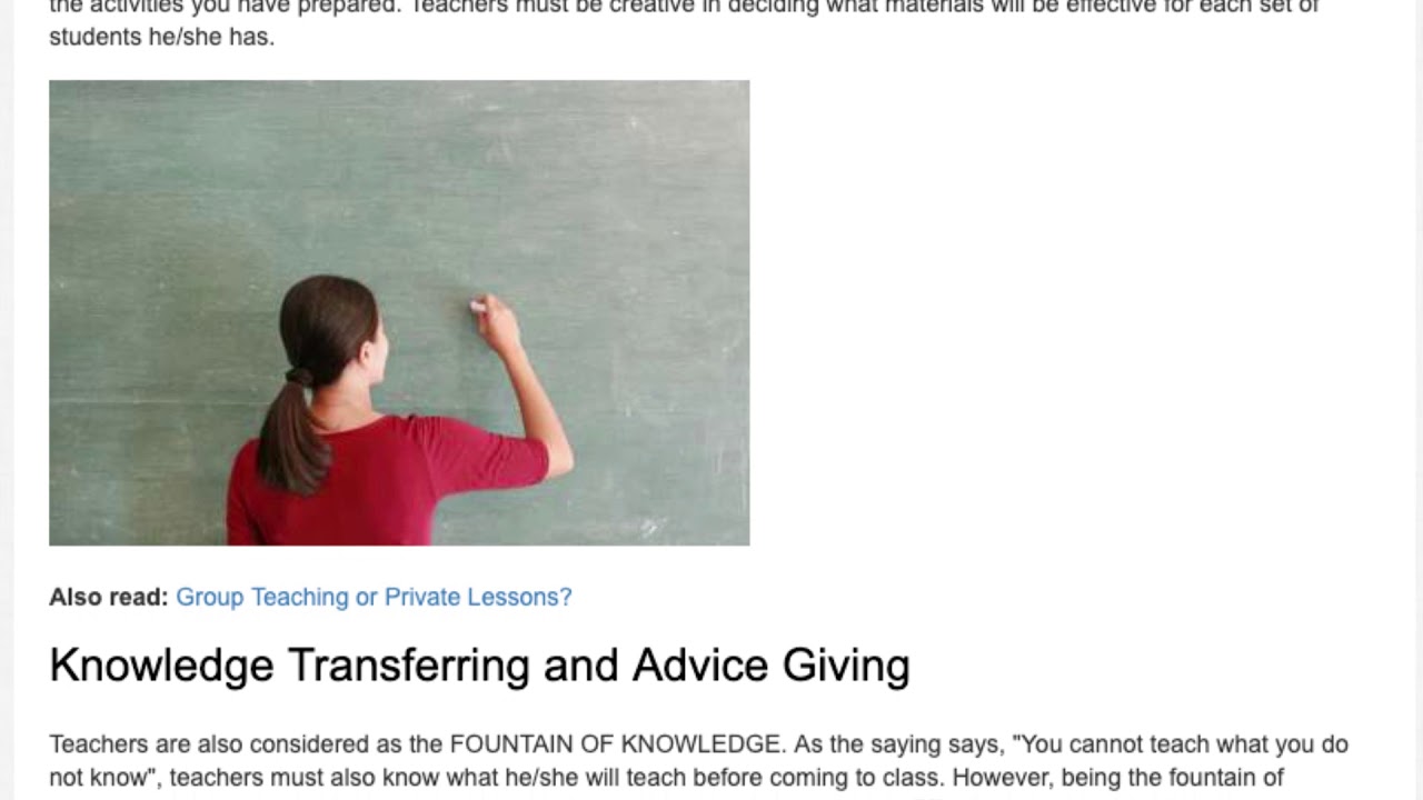 The Practical Importance of a Teacher in a Classroom | ITTT | TEFL Blog