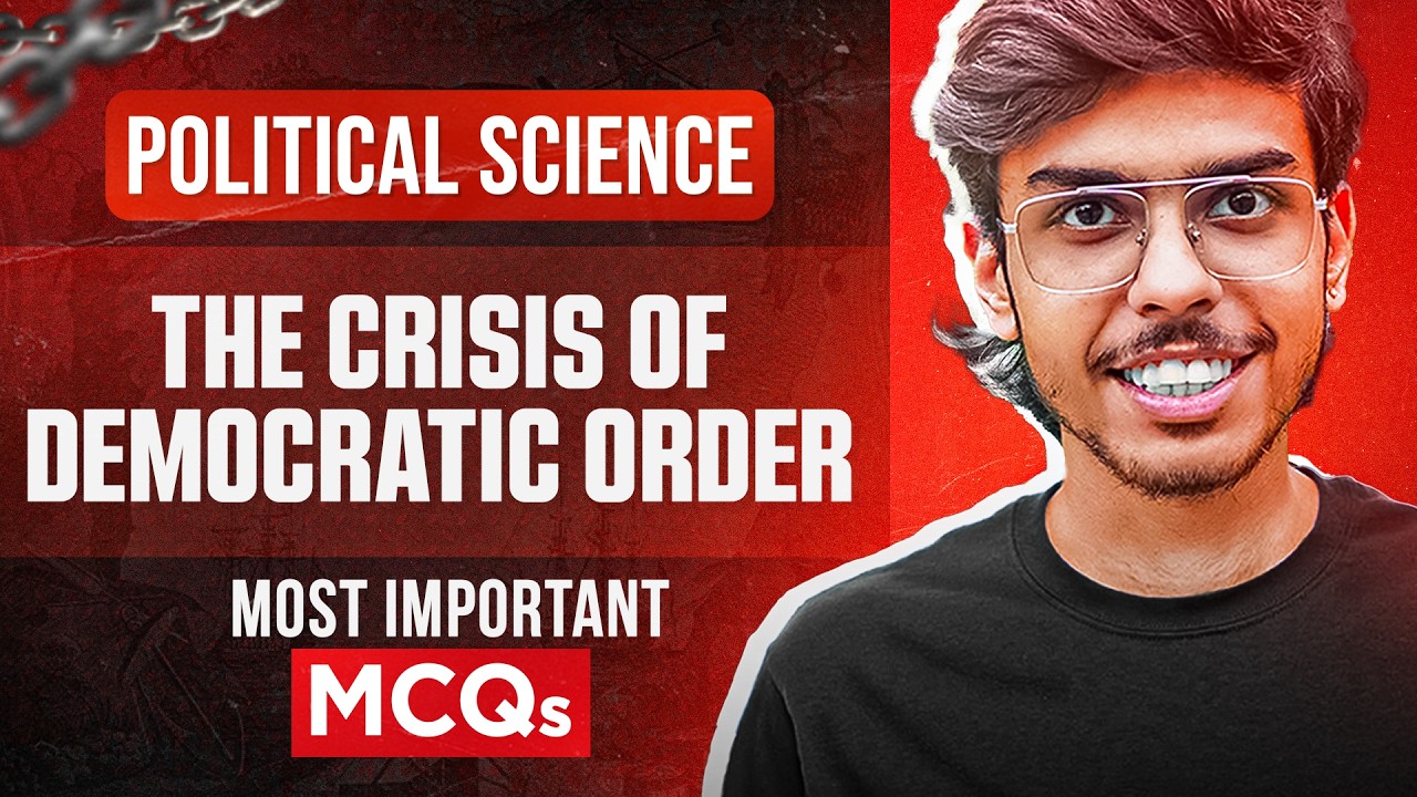 The Crisis of Democratic Order Class 12 Political Science Most Important MCQs Questions Board Exams