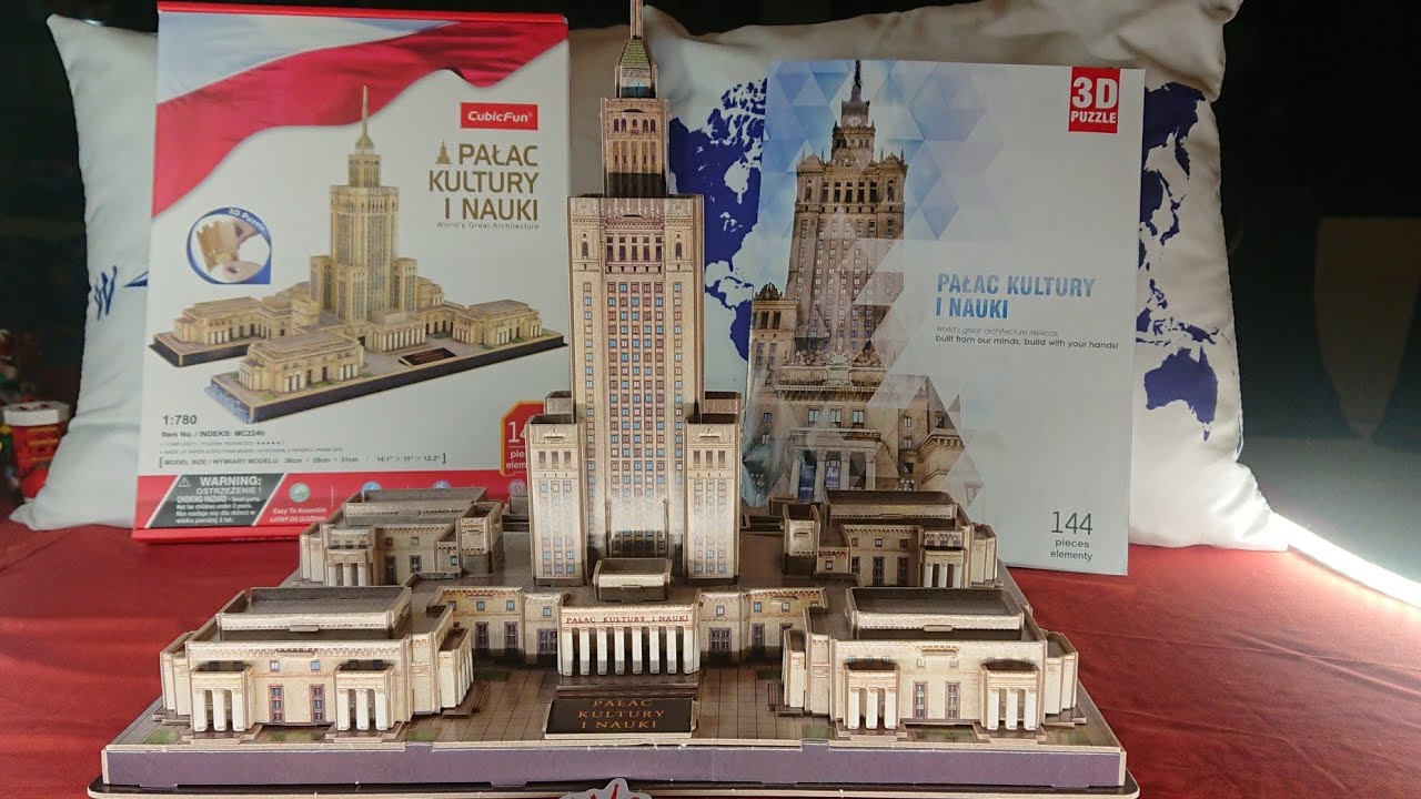 World's Great Architecture: Palace of Culture and Science. Pałac Kultury i Nauki. 3d Puzzle