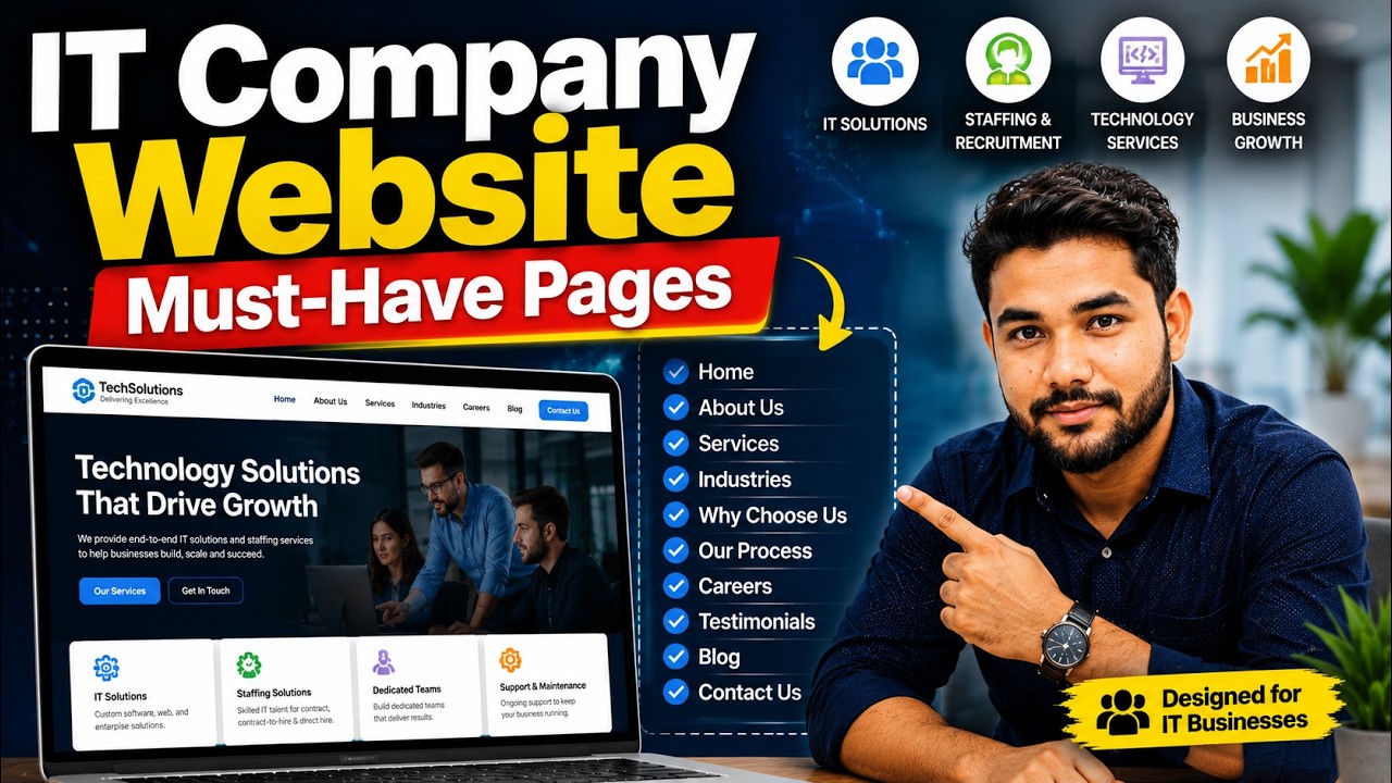 IT Solutions Company Website Design Example | Live Client Project