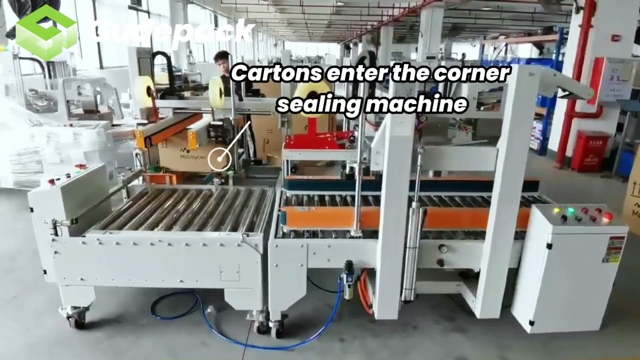 H Type Carton Sealing Tape Machine / Flaps Fold Carton Sealing Machine