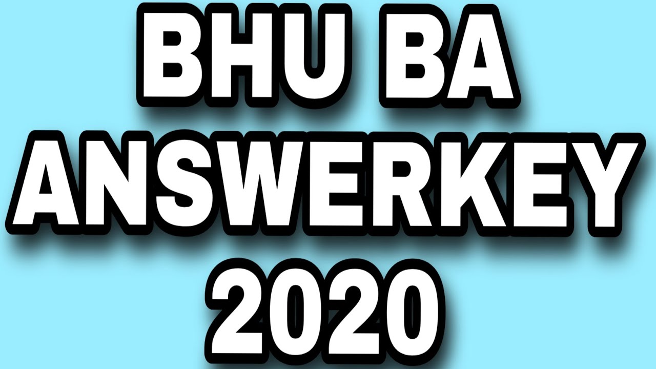 #BHU_BA_ANSWERKEY_2020 | BHU BA ANSWERKEY| #BHUENTRANCE2020 #BHU_BA #BHU_BA_ANSWERS2020