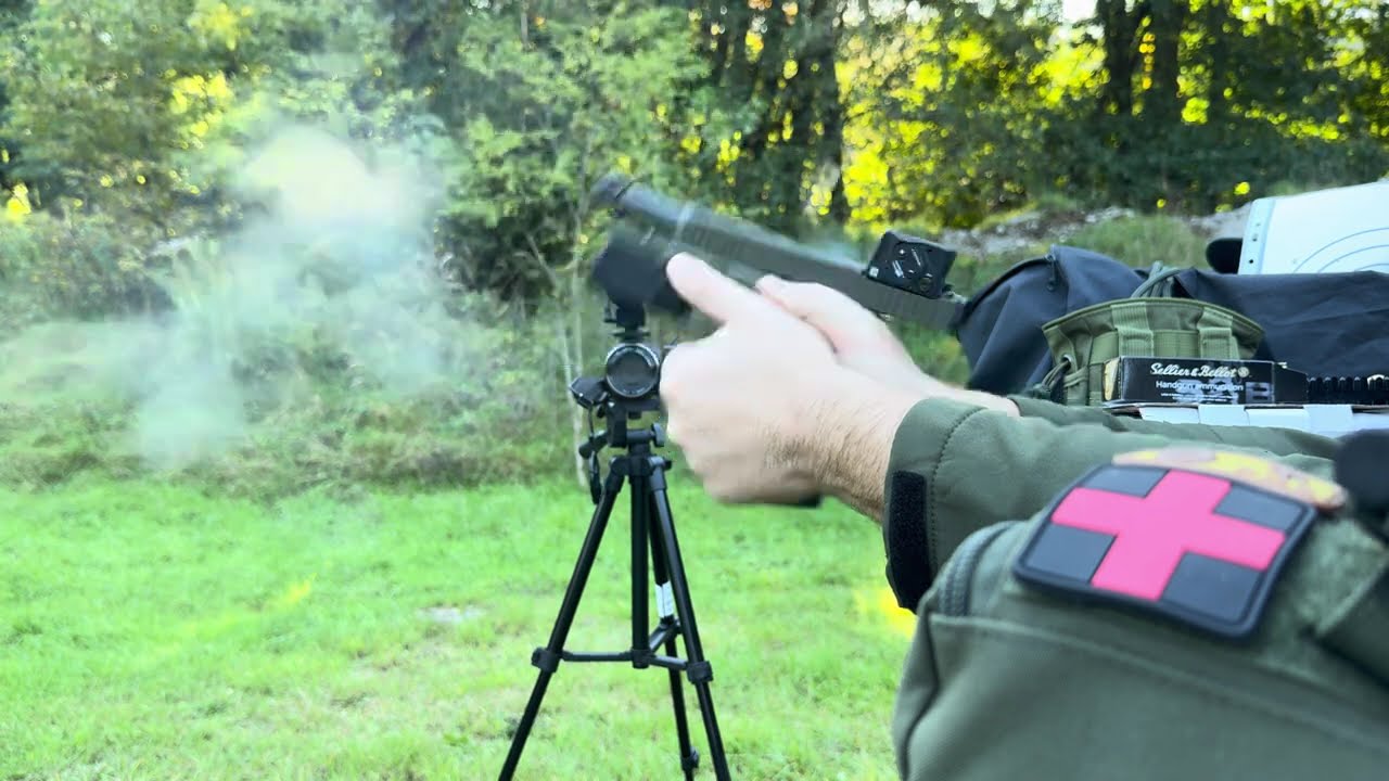 Glock 45 Hunter Edition Aimpoint A-CUT Test shot