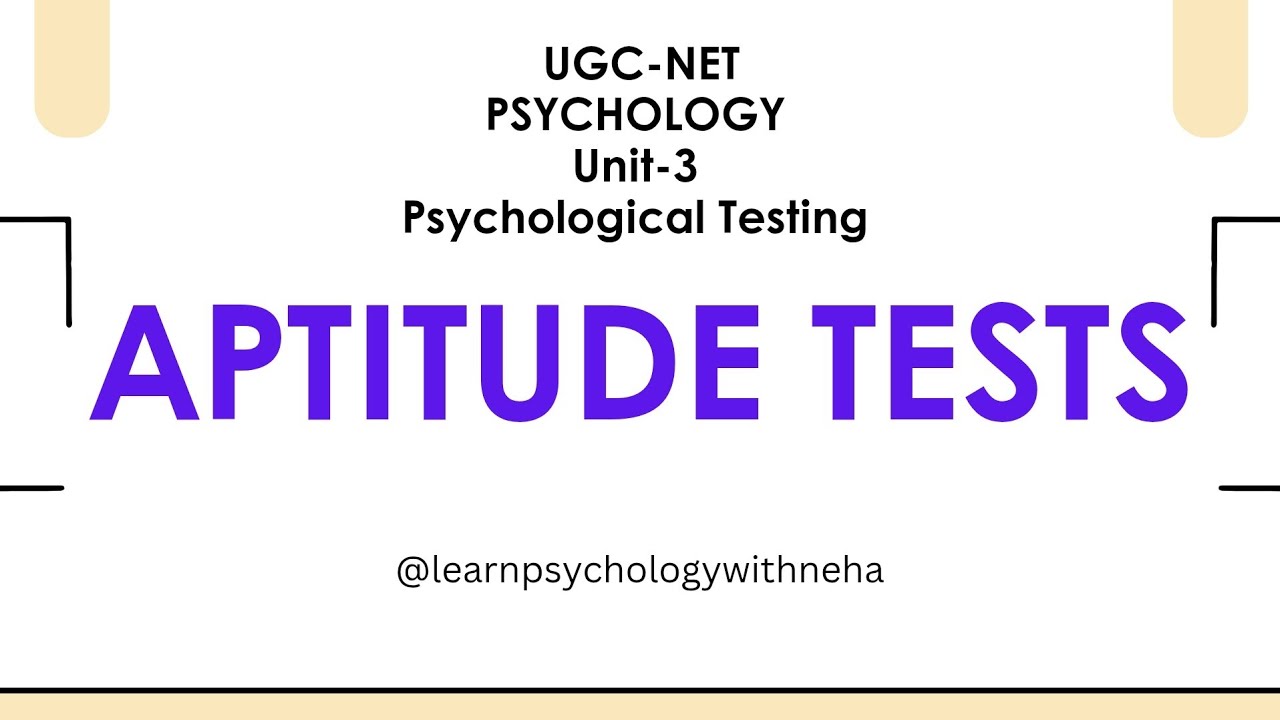 Aptitude test #ugcnet #psychology #aptitudetest #psychometrictest #psychologicaltesting