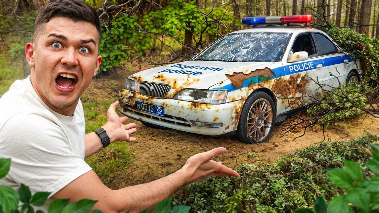 Oživujeme opuštěné policejní auto nalezené po 30 letech v lese!
