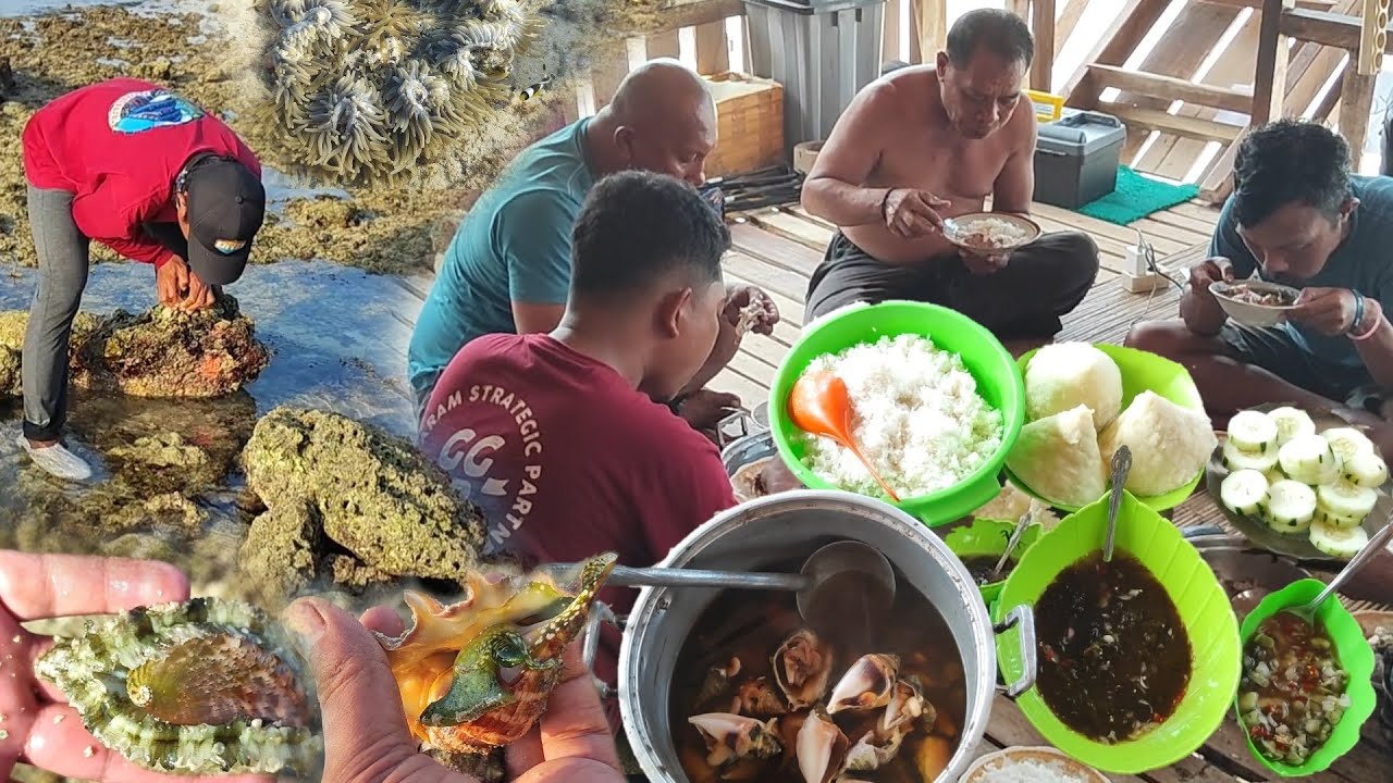 Menu Berkelas, MengolaH hasil Perburuan, Ada Kerang Kuah Asam, Abalon, Taripang & Sayur Rumput Laut