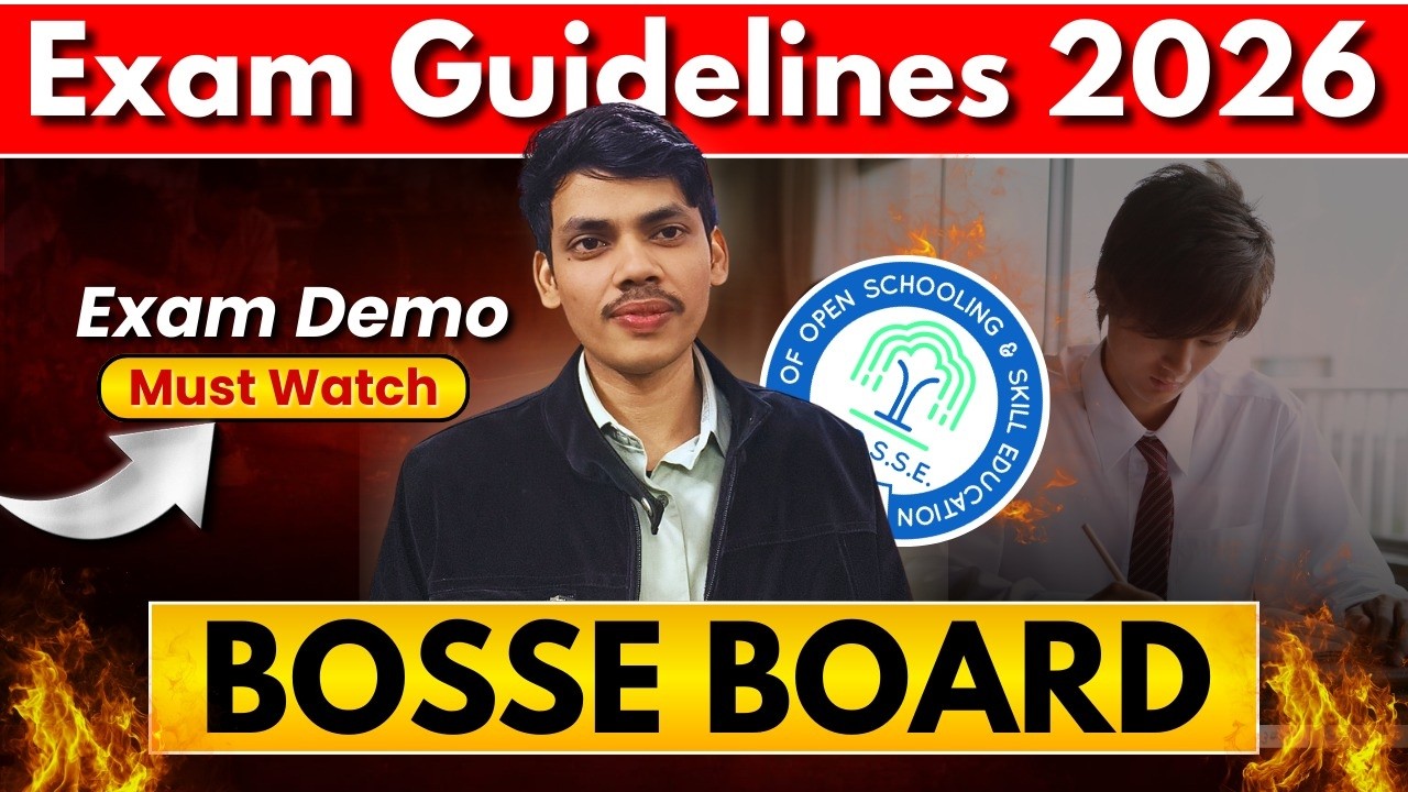 BOSSE Exam Guidelines Demo Exam No  Kaise Milega Full Process Explained | BOSSE Exam