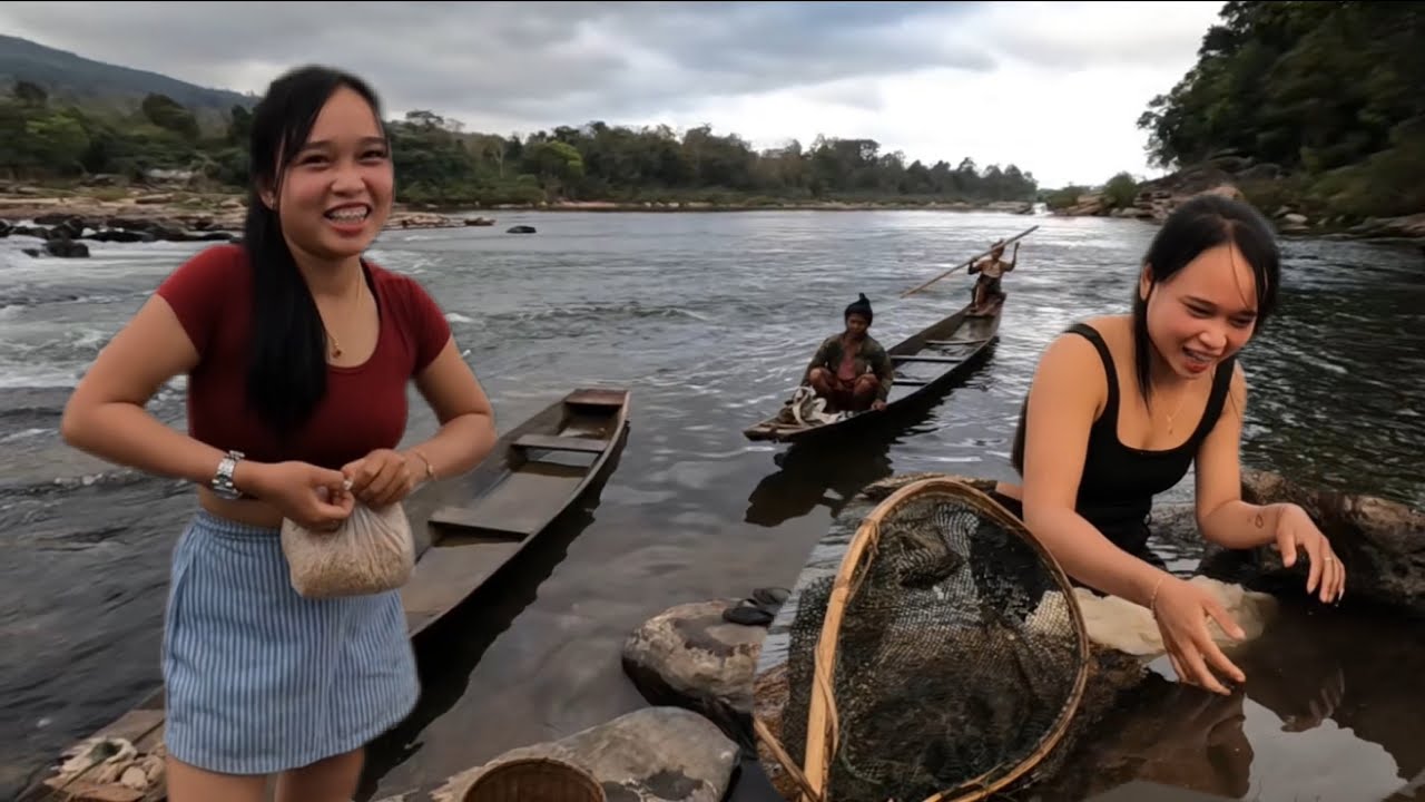 ไลลาป่ากับสาวลาวอายุ 15 ปีลาปลาเก่งมาก ￼