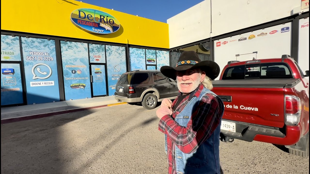 El pinto visita la pescadería de su sobrino en Hermosillo - Pescadería del RIo y compra camarones