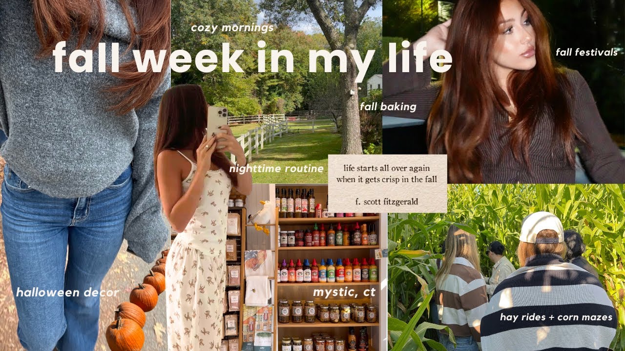 🍂october weekly vlog: cozy mornings, fall baking, autumn festivals, halloween decor, + more