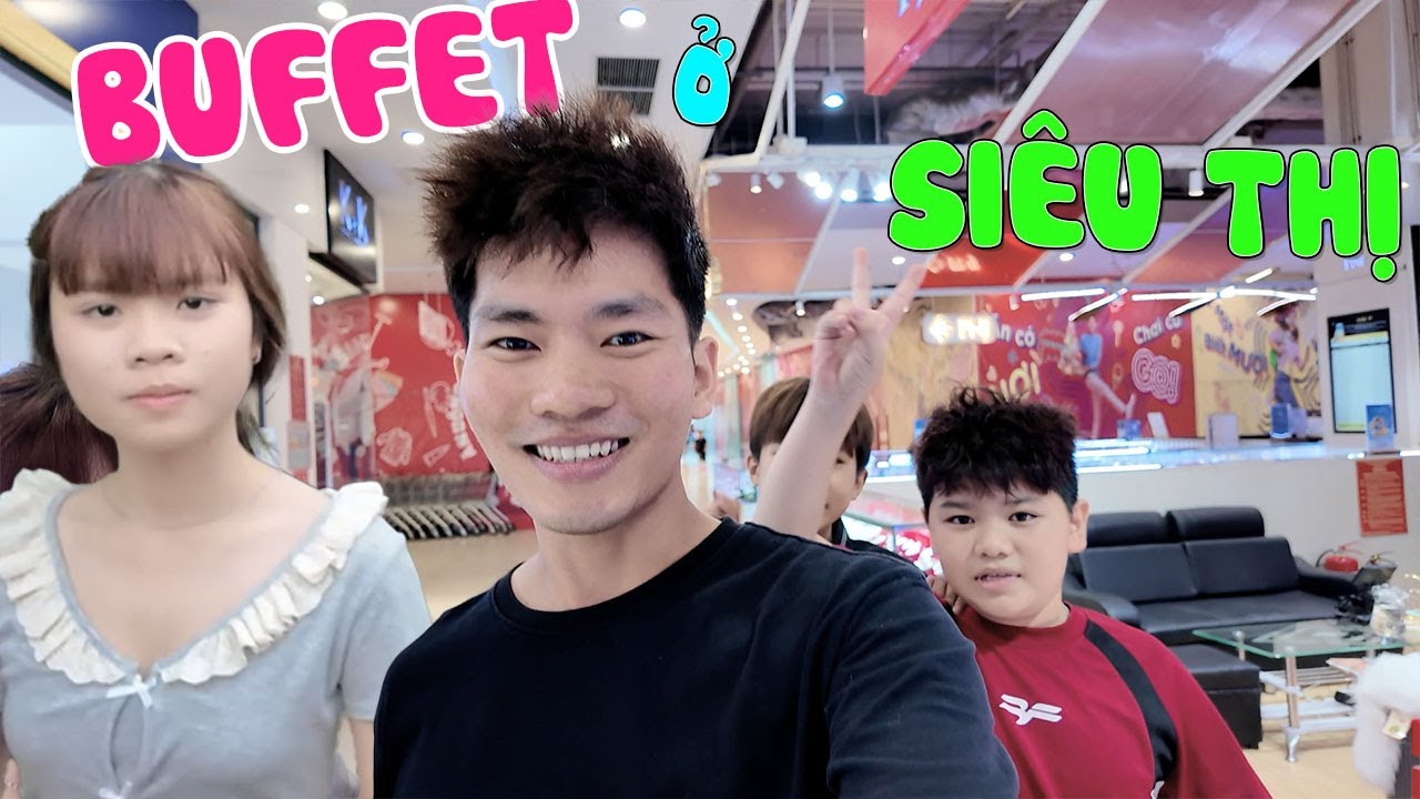 Trang Vinh lần đầu đi ăn buffet ở siêu thị