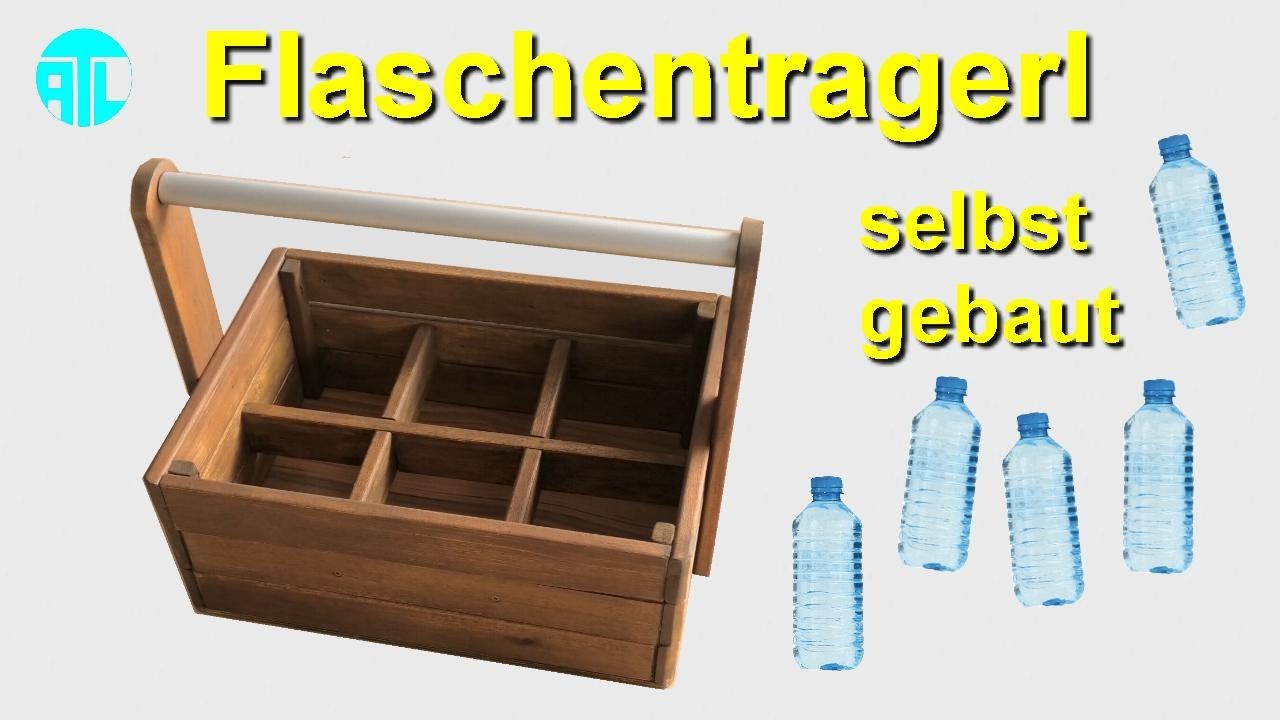 🟡 Flaschentragerl 🍾 aus Holz 🌳