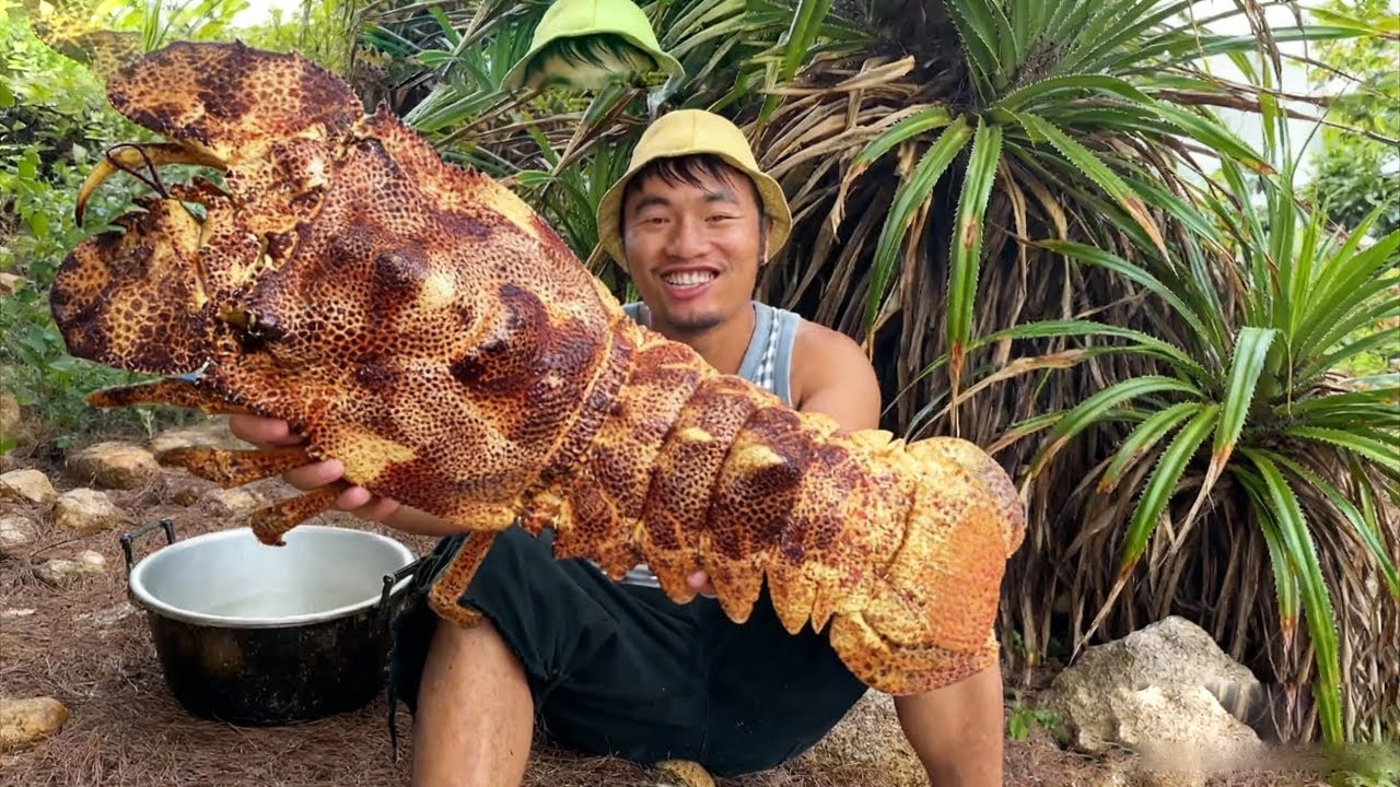 海島生存挑戰28天完整版！海島很小資源卻豐富，下海抓到巨型戰車龍蝦【探索兄弟】