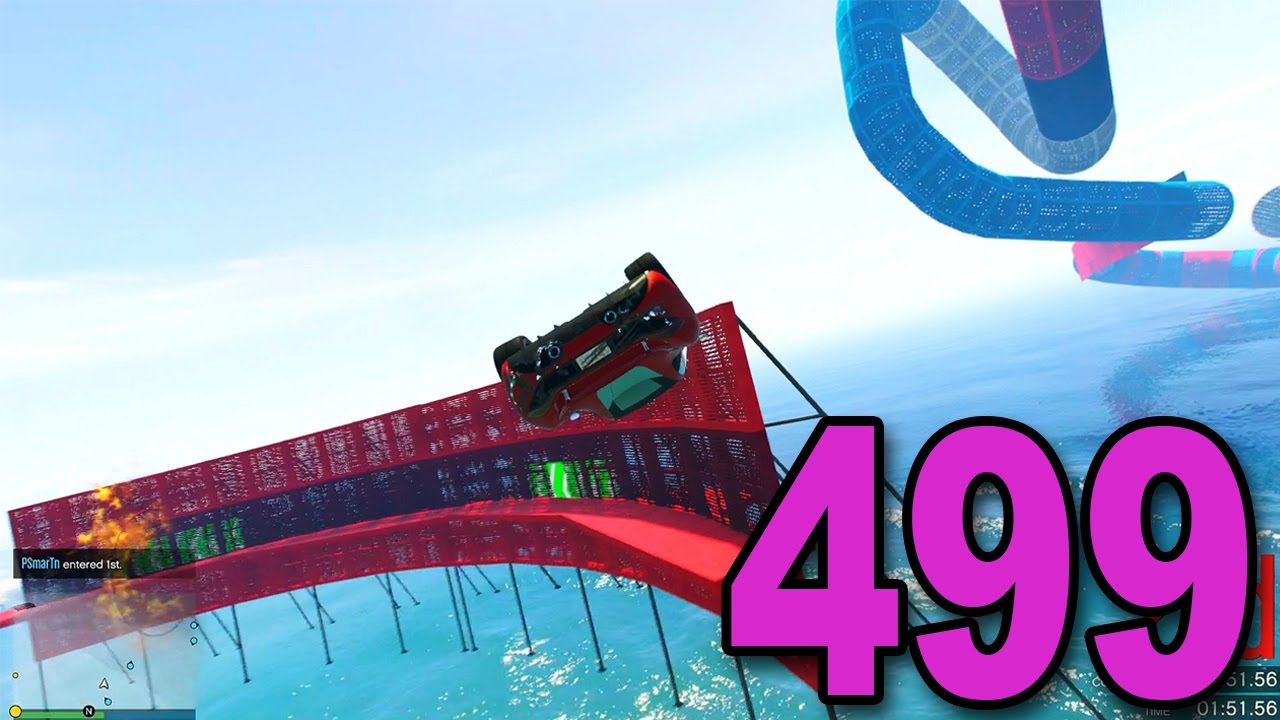 Grand Theft Auto 5 Multiplayer - Part 499 - NO HANDS RACE!