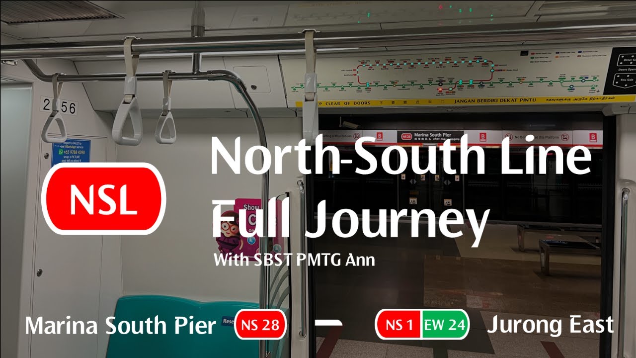 [SBST PMTG Ann][SMRT] KSF C151A 555/556 ~ NS28 Marina South Pier → NS1 Jurong East