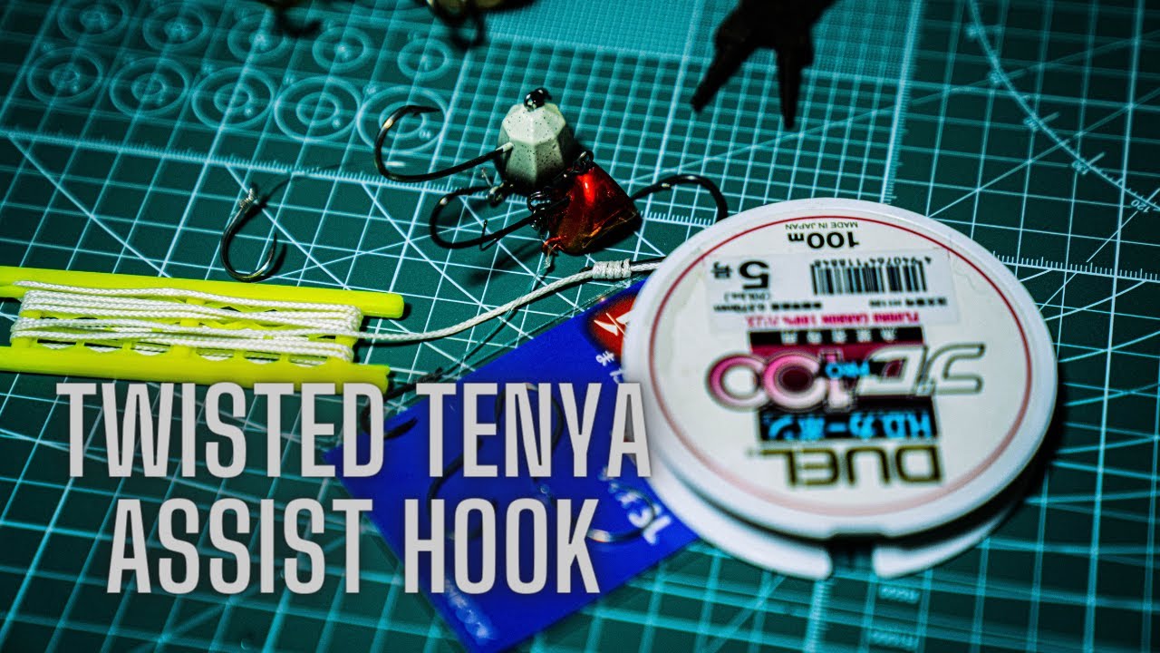 How to tie the tenya twisted assist hook plus bonus video on the new graphite leader tenya rod.