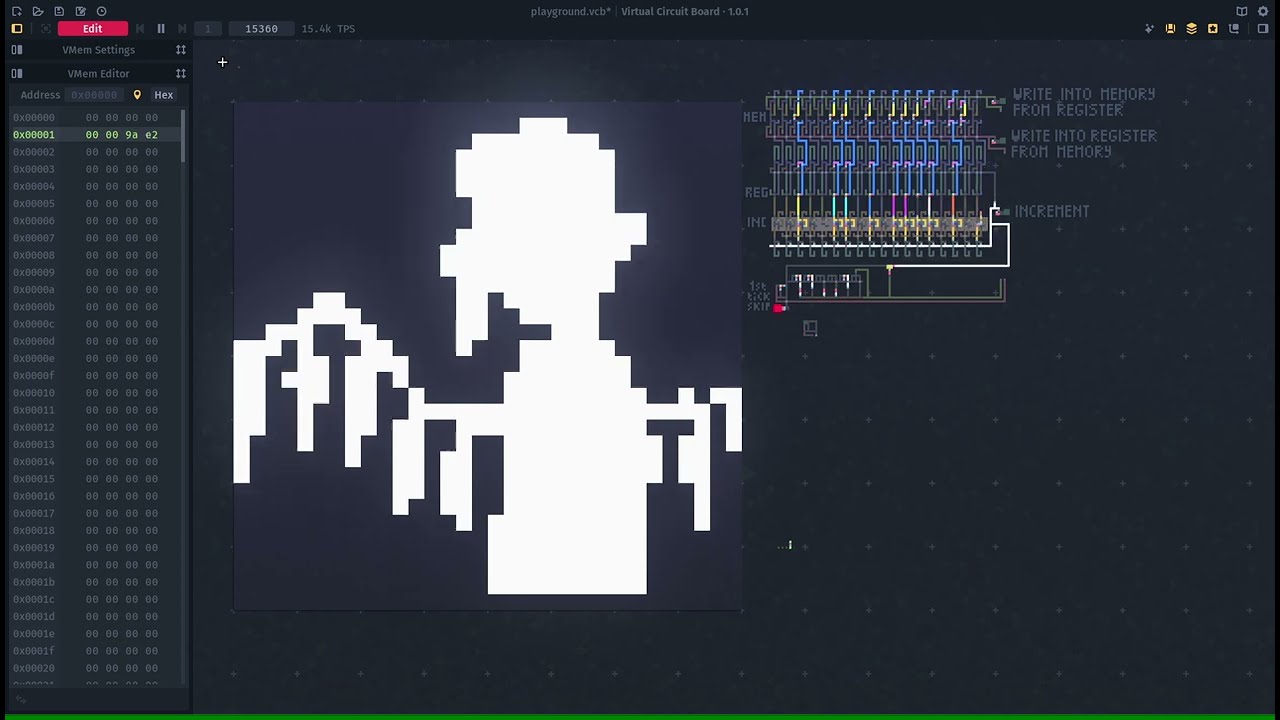 Virtual Circuit Board (VCB) // Bad Apple