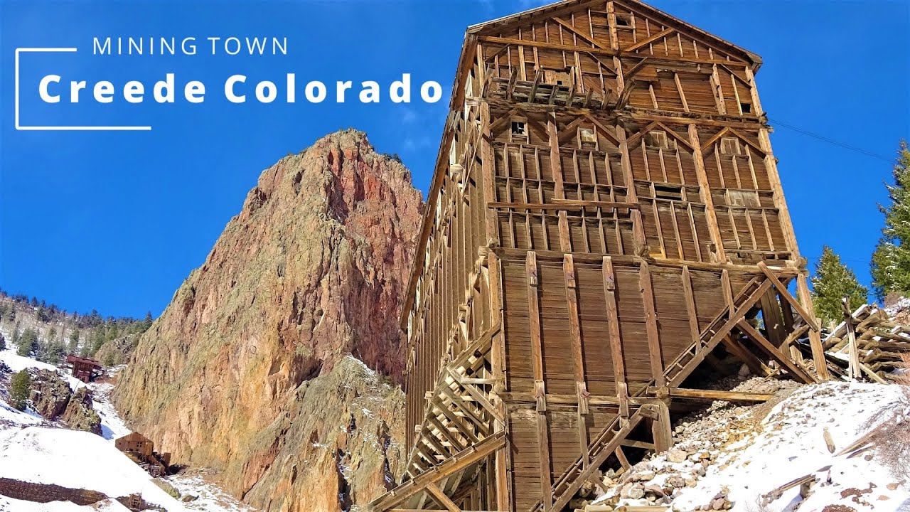Creede Colorado - The last boom town, Commodore mine drone video.