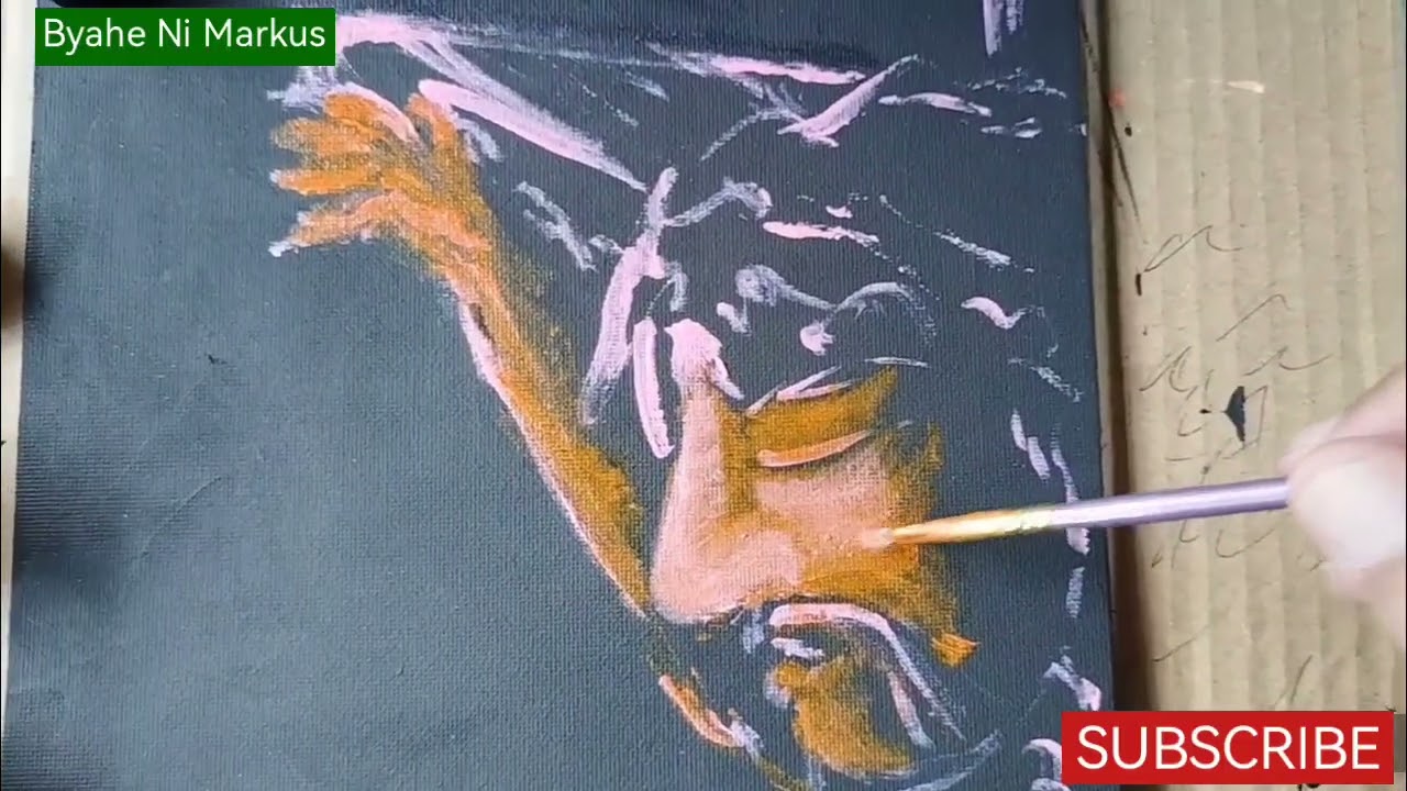 The Crucifixion of Jesus Acrylic Painting ( Part 1 )