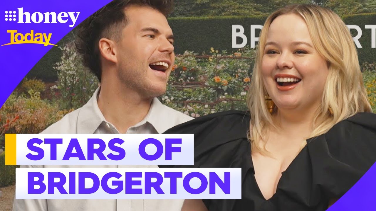 Nicola Coughlan and Luke Newton talk Bridgerton season three | 9Honey