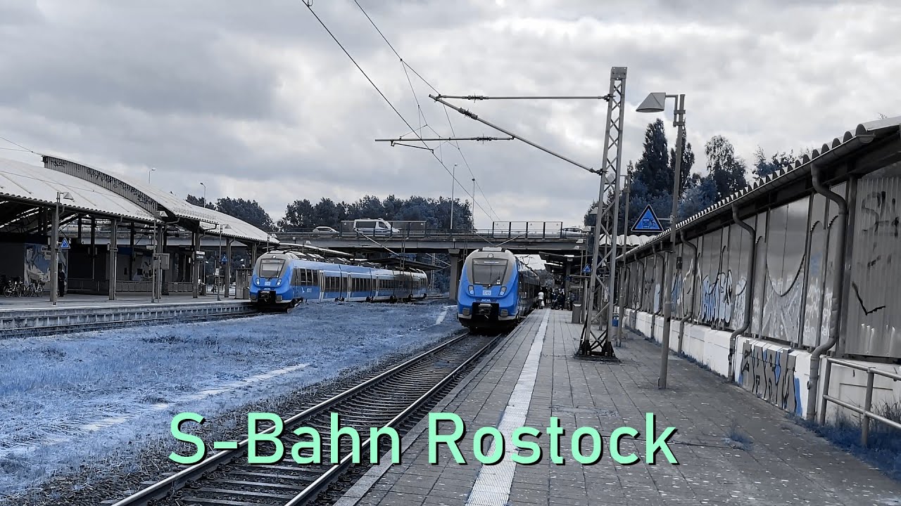 S-Bahn Rostock - entlang der S1 Richtung Warnemünde [BR442] [4K60]