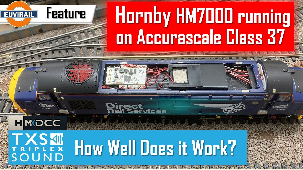 Звуковой декодер Hornby HM7000 TXS на Accurascale Class 37 — насколько хорошо он работает?
