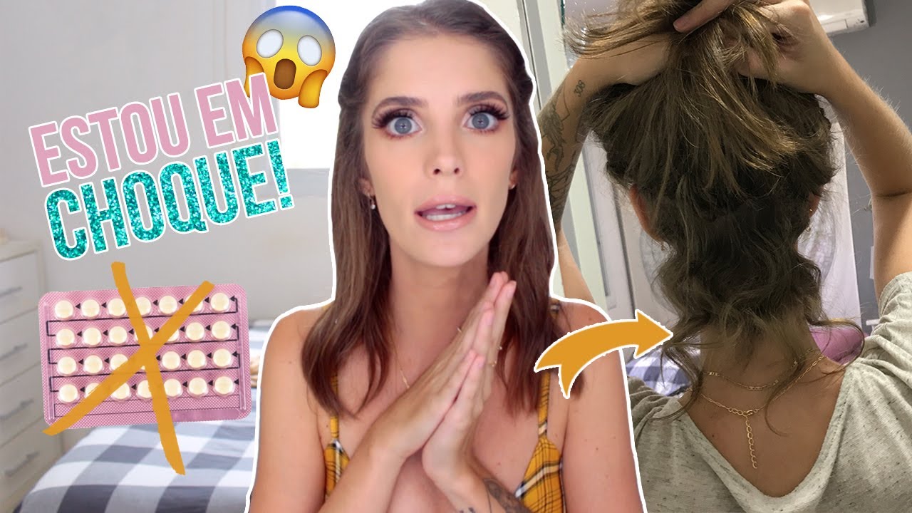 PAREI de tomar ANTICONCEPCIONAL e meu CABELO ENROLOU 😱| Luiza Rossi