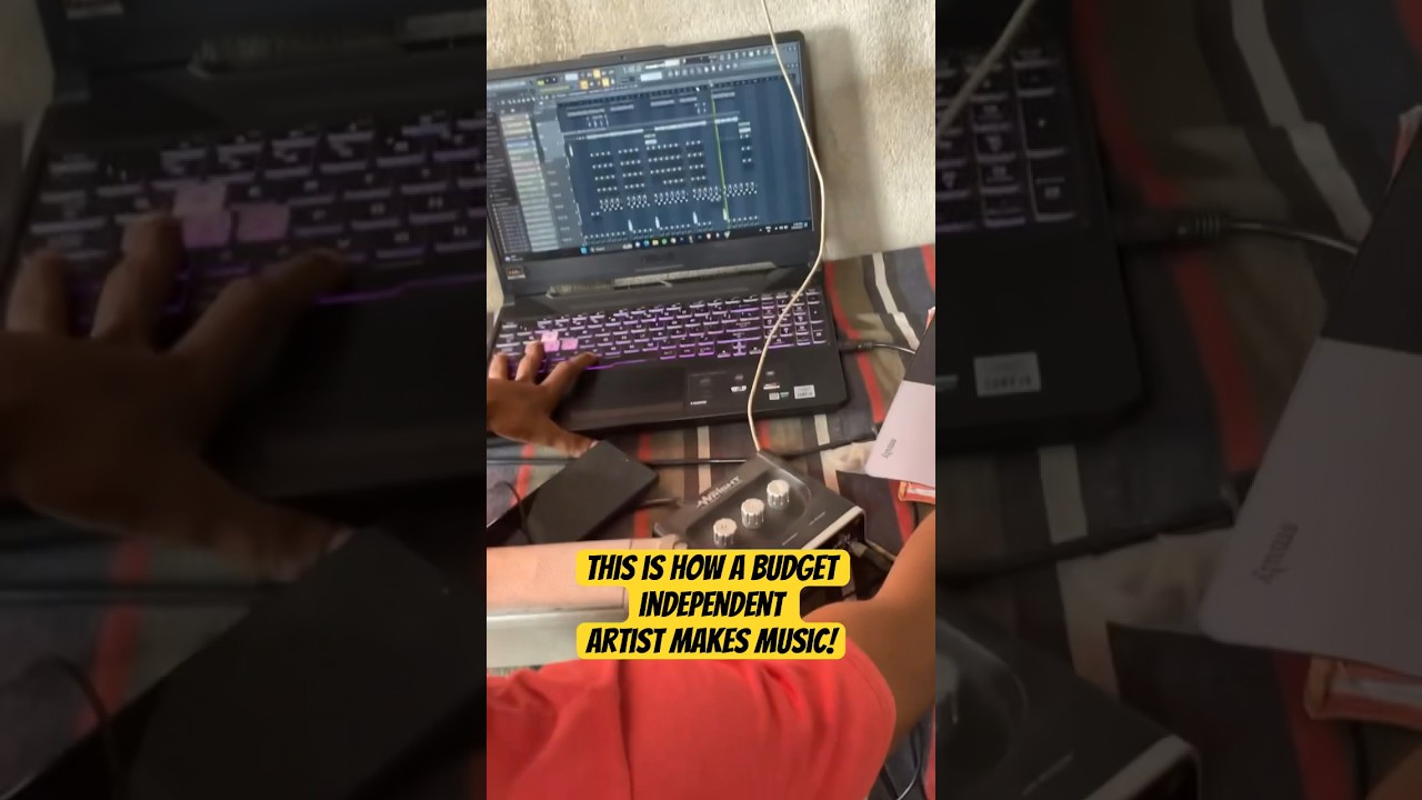 Independent artist home setup! #rapper  #rap  #shorts #studio #homestudio #independentartist #yt