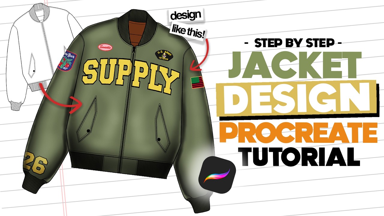 How I Design a Jacket in Procreate | Step-by-Step Tutorial