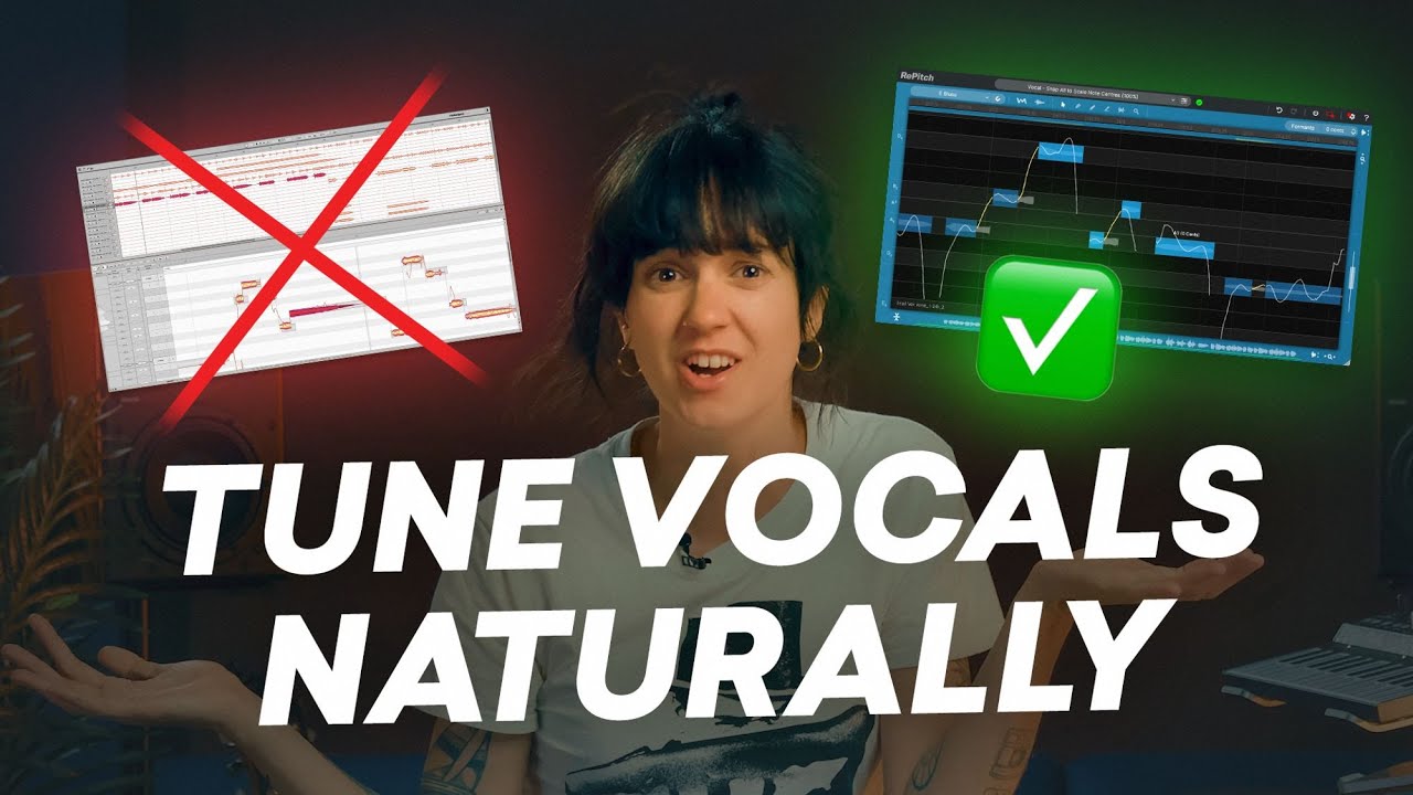 How to Tune NATURAL SOUNDING Vocals (Repitch VS Melodyne)