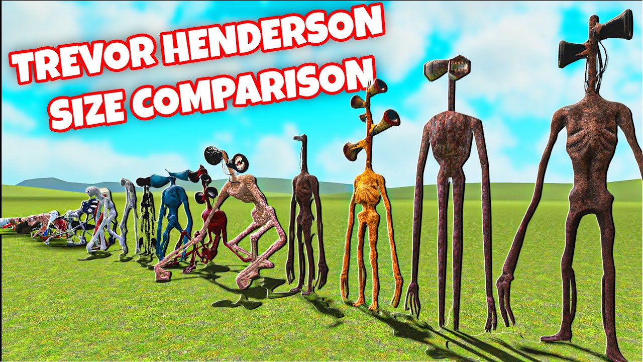 ALL TREVOR HENDERSON CREATURES SIZE COMPARISON ORGANIZED IN GMOD!