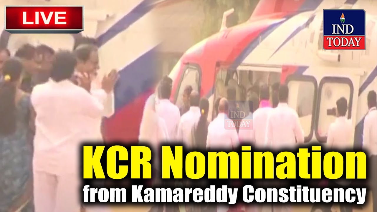 🔴LIVE: CM KCR Files Nomination at Kamareddy | #telanganaelections2023 | IND Today
