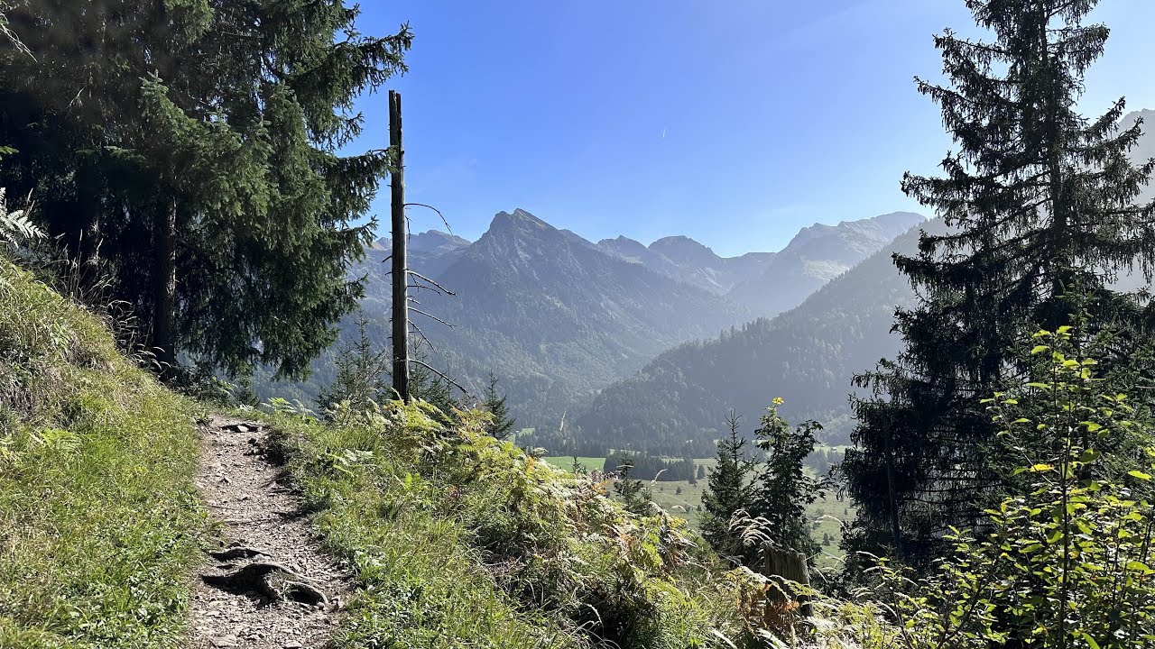 Wandern im Allgäu- Rund um Hinterstein bei Bad Hindelang (Wasserfall, Aussichtspunkt, Bergblick!)