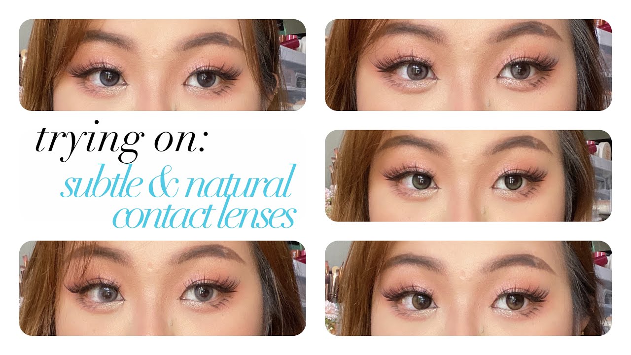 the PERFECT SUBTLE CONTACTS for brown eyes! 🤎 | hapa kristin lenses try on + review.