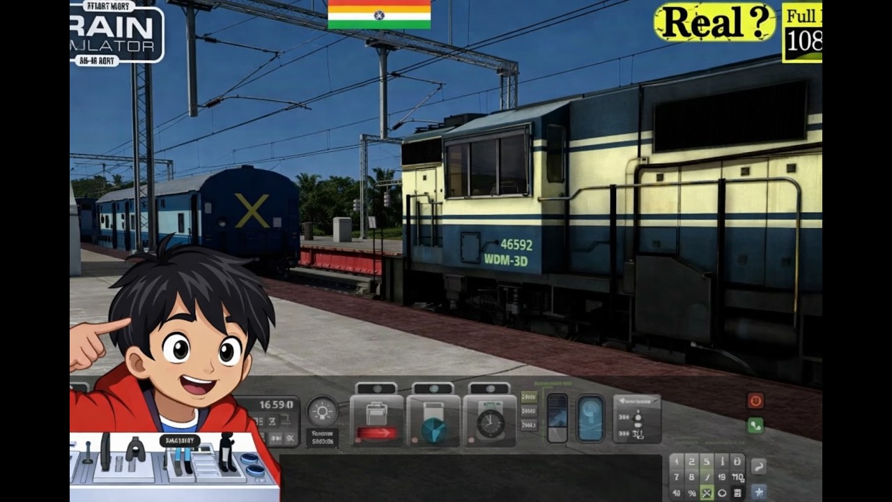 🚆 Train Simulator WDM3D Shunting Job Gameplay | Realistic Indian Railways Engine Action 🔥