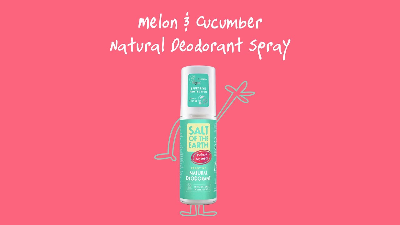 Natural Deodorant Spray | Melon & Cucumber | Salt of the Earth