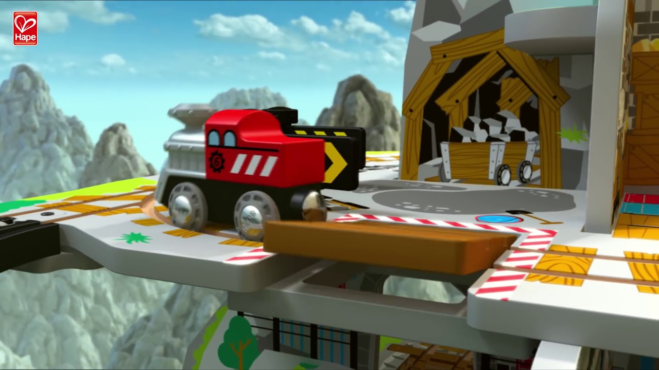 Circuito de Tren Mina Montaña de Hape en MiniKidz