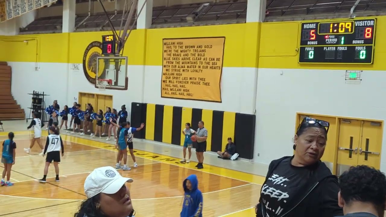 Moanalua Middle School Girls Basketball vs Mililani 2026 01 24