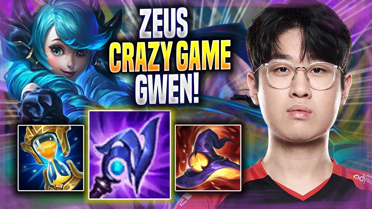 ZEUS CRAZY GAME WITH GWEN! - T1 Zeus Plays Gwen TOP vs Camille! | Season 2022