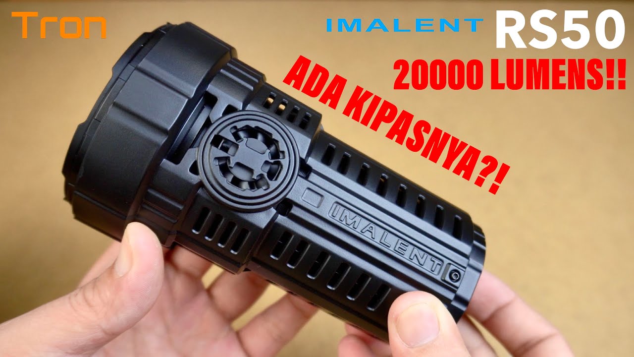 🔥IMALENT RS50 XHP50.3 LED TERBARU ADA KIPAS PENDINGIN SENTER MONSTER‼️