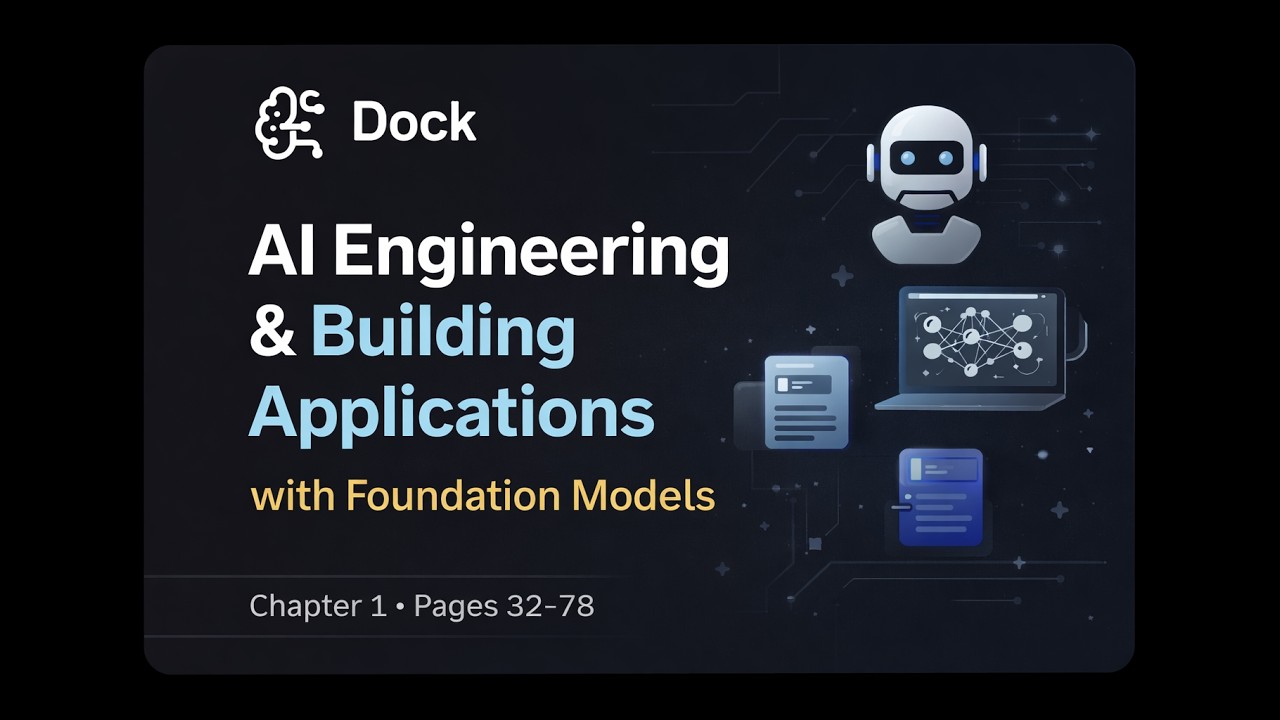 AI Engineering Book Study | Foundation Models & AI Applications | Dock Notes Workflow | Page 32-78