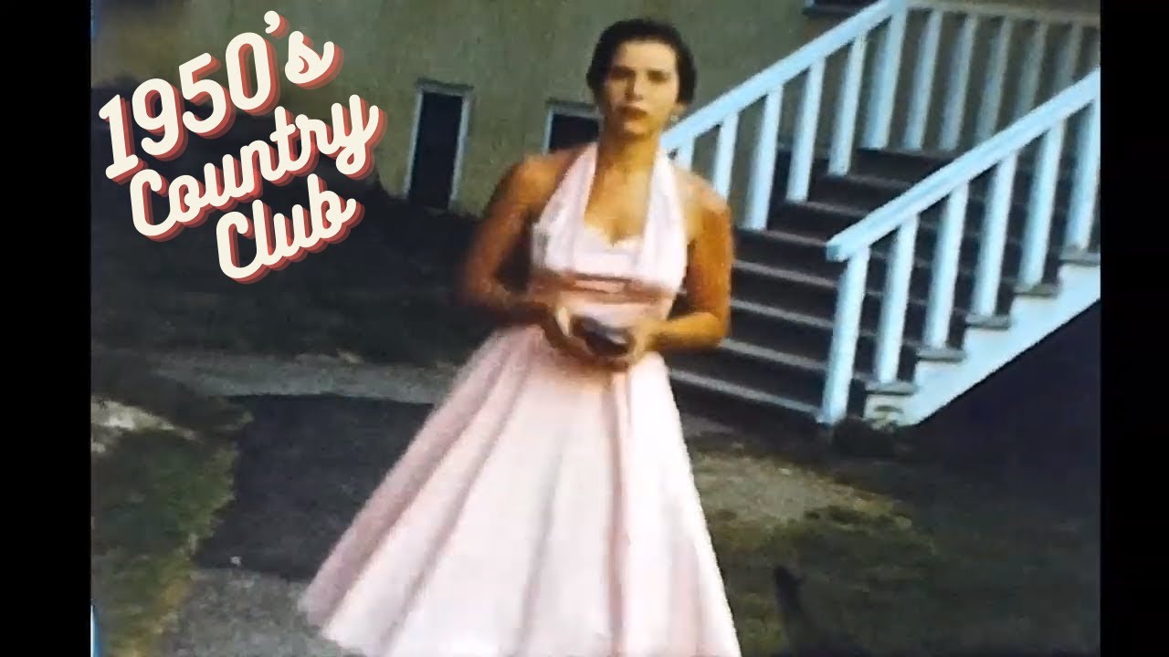 1950's Vacation to a New York Country Club - July 1955 - Vintage Home Video Footage