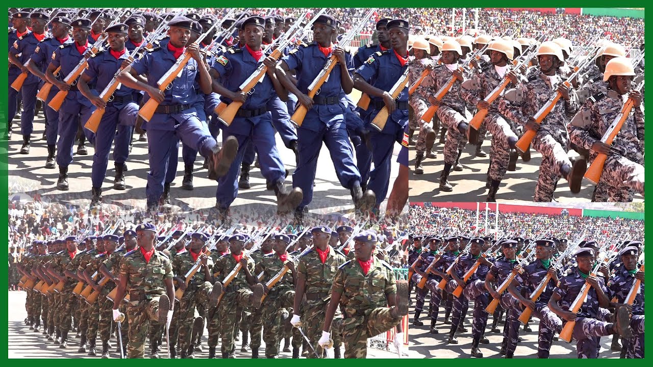 Kurikirana i Défilé y'abajejwe umutekano i Gitega mu birori Uburundi buhimbaza imyaka 62 bwikukiye