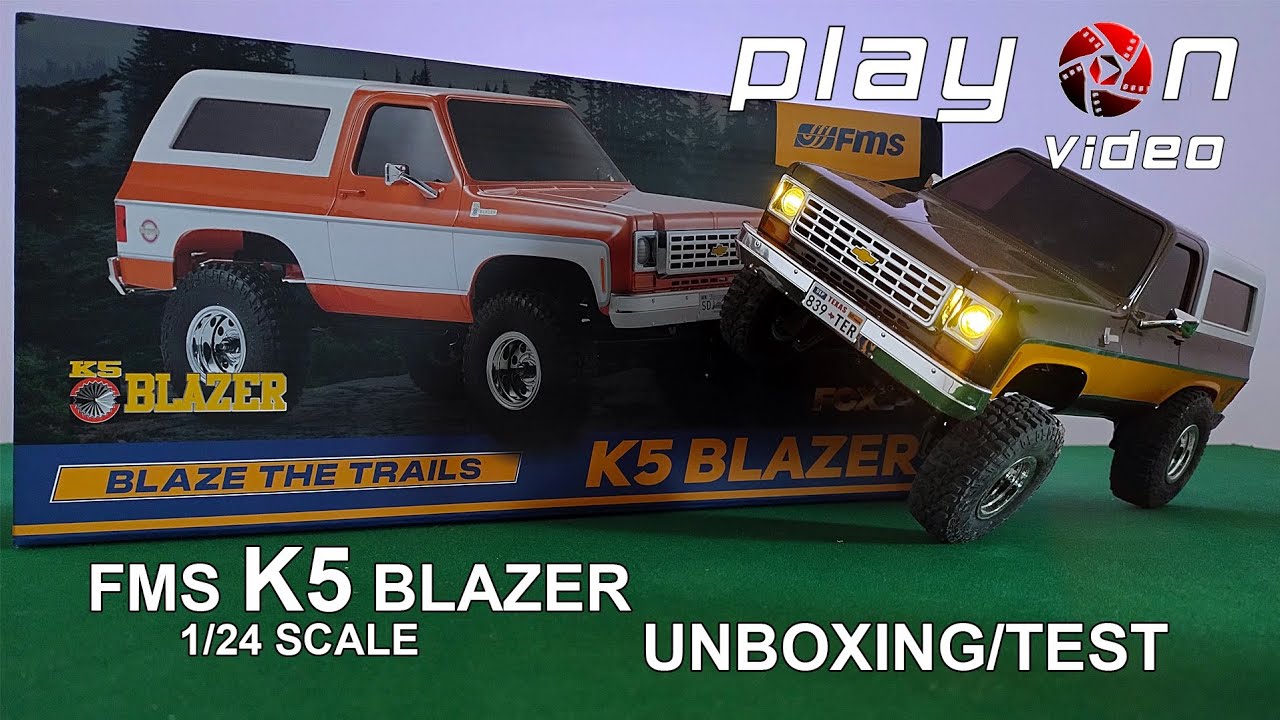 FMS FCX24 - Chevrolet K5 Blazer 1/24 - Unboxing/Test